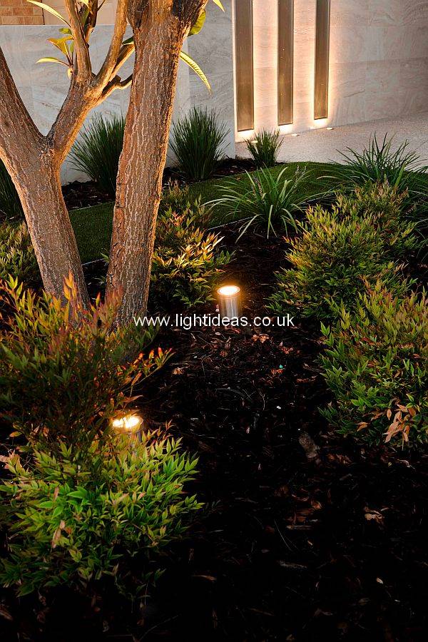 Copper Outdoor Garden Landscape Planter Ground Pathway Spike Spot Lights GU10 